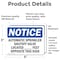 Signmission Automatic Sprinkler Shutoff Valve Located, 5 in W x Rectangle, Vinyl Decal OS-2PACK-NS-D-35-L-10269 - alternate 3